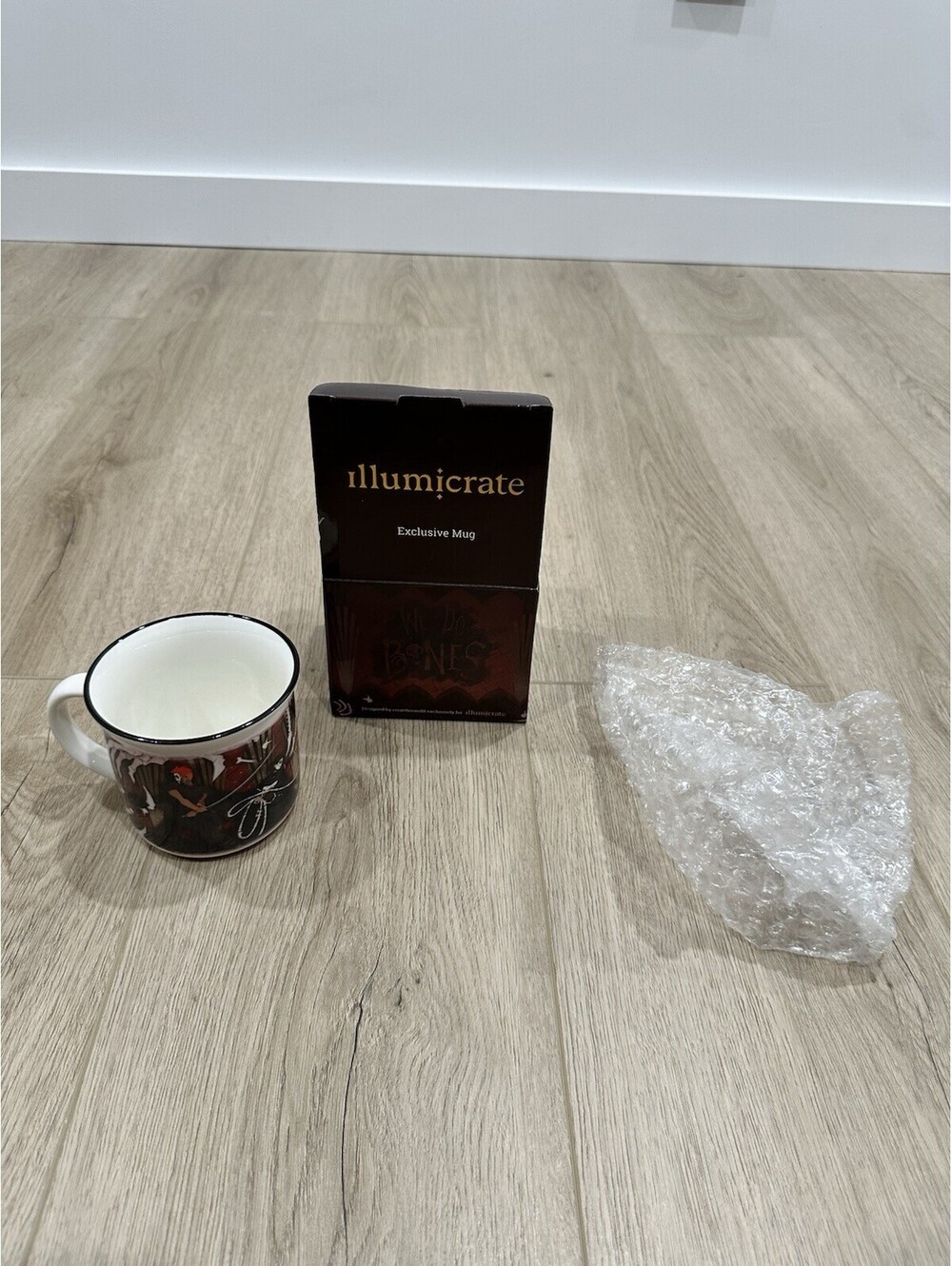 NEW Gideon the Ninth Ceramic Mug "We Do Bones" Illumicrate Cup Tamsyn Muir